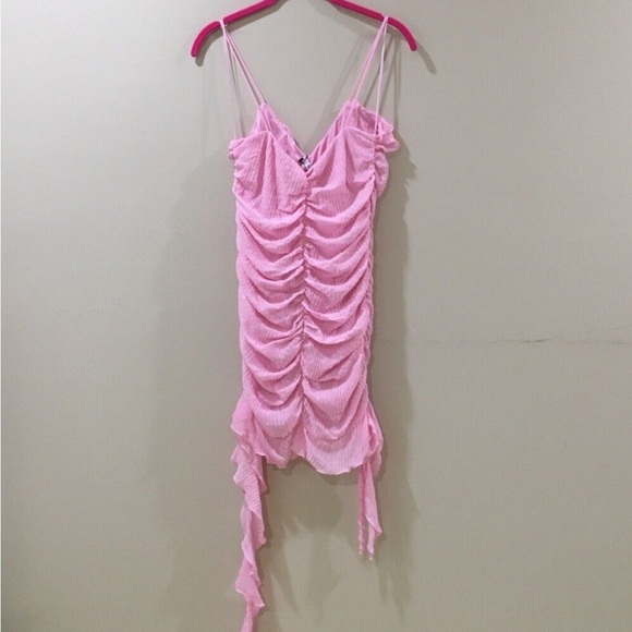 Zara Pleated Ruffled Dress - Picture 15 of 15